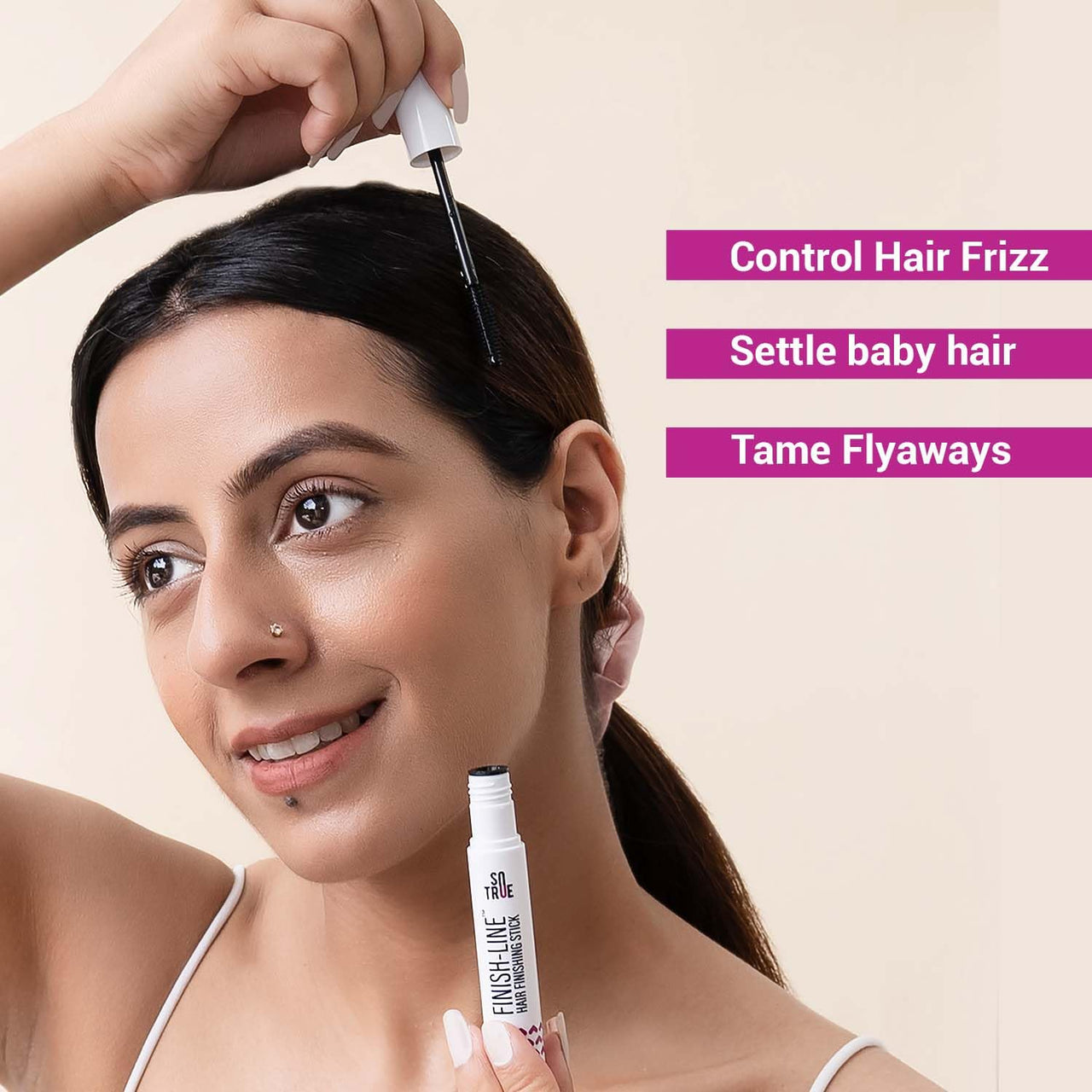 Sotrue Finish Line Hair Finishing Stick For Women 12ml and Beardhood Hair Volumizing Powder Wax 20g