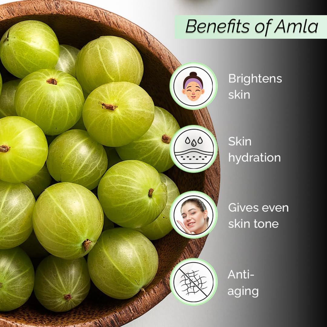 PYOURA Amla Skin Brightening Combo: Face Toner Mist Serum (100ml) + Amla Face Sheet Mask (Pack of 1)
