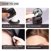OCEANEVO Hairline Powder For Men And Women, Instant Root Touch Up Color For Grey And White Hair Coverage, Hair Concealer - 4 Grams - Dark Brown