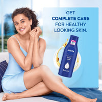 NIVEA Nourishing Body Milk 120ml Body Lotion with Deep Moisture Serum | 48 H Moisturization | With 2X Almond Oil | Smooth and Healthy Looking Skin |For Very Dry Skin (Pack of 2)