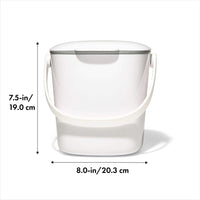 OXO Good Grips Easy-Clean Compost Bin, White - 0.75 GAL