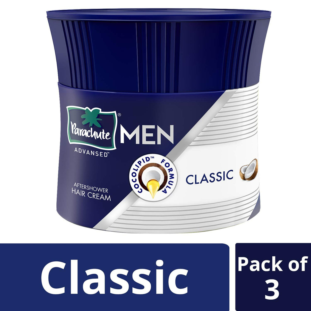 Parachute Advansed Men Hair Cream, Anti-Dandruff, 100 gm (Pack of 3) And Men Hair Cream, Classic, 100 gm (Pack of 3)