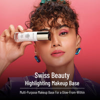 Swiss Beauty Real Makeup Base Highlighting Primer| Skin-Hydrating Poreless Primer With Natural Glow Finish For Face Makeup |Shade - Natural Tint, 32Ml