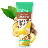 Olivia Revitalizing Hair Conditioner with Macadamia Oil & Banana | Deep Nourishing Conditioner for Frizzy Hair | Smooth, Shiny Finish | Paraben-Free Formula for Men & Women - 200ml
