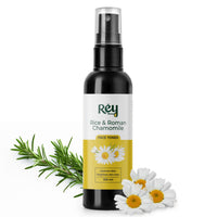 Rey Naturals Aqua Range | Roman Chamomile Plus Rice Toner For Glowing Skin - 100ml | Non-Oily Rice Water Toner Korean For Women & Men | Toner For Clear, Glass & Smooth Skin | For All Skin Types