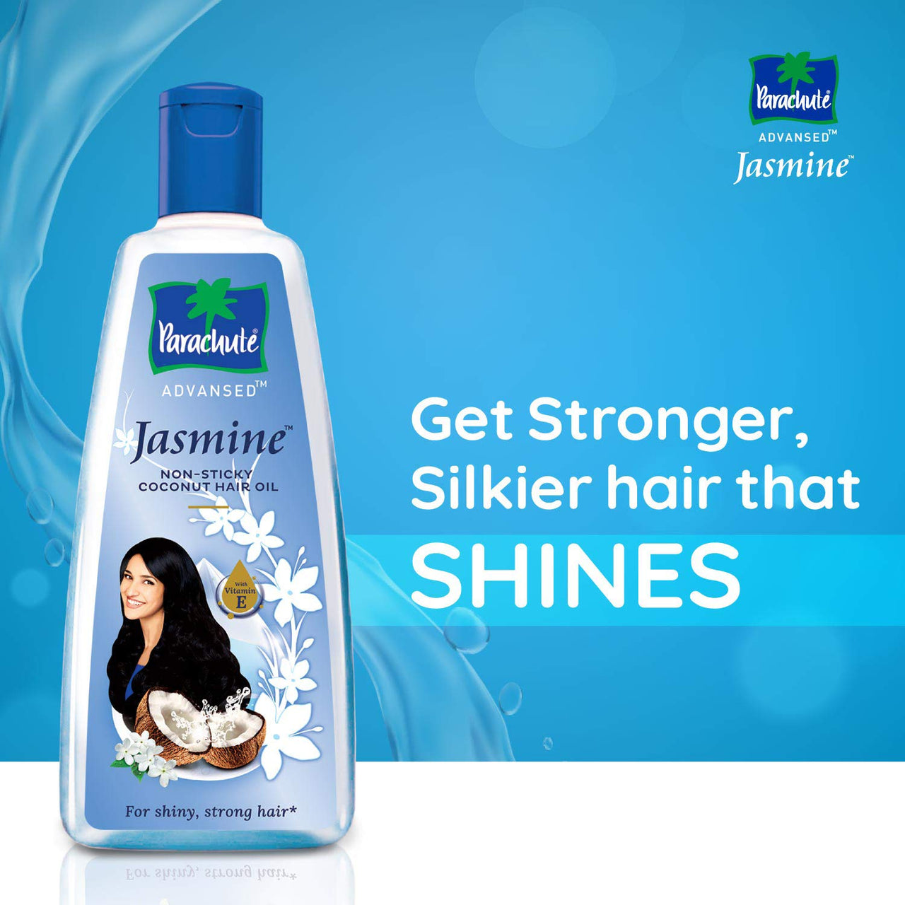 Parachute Advansed Jasmine Coconut Hair Oil, 400ml (Free 90ml) & Parachute Advansed Gold Coconut Hair Oil, 400 ml