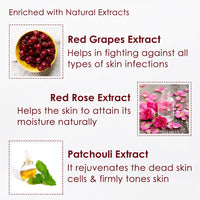 NutriGlow Wine Facial Kit with Red Grape Extracts – 6-Step Skincare Routine for All Skin Types, 260g | Includes Free 5-in-1 Face Massager for Men & Women