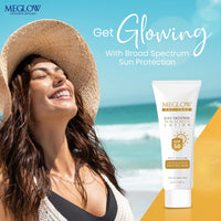 Meglow Pro-Care SPF 50 PA+++ Sunscreen Lotion for Face & Body (50ml) – Broad Spectrum UVA/UVB Protection & Blue Light Defense, Intense Hydration for All Skin Types