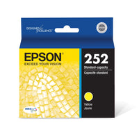 EPSON 252 DURABrite Ultra Ink Standard Capacity Yellow Cartridge (T252420-S) Works with WorkForce WF-3620, WF-3640, WF-7110, WF-7610, WF-7620, WF-7710, WF-7720, WF-7210 1 Count (Pack of 1)