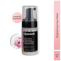 Quench Brightening Foam Cleanser with Cherry Blossom Radiance | Korean Face Wash for Glowing Skin | Removes Makeup, Dirt & Impurities | Brightens Dull Skin | Made in Korea (100ml)