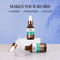 Just Herbs Grooming Kit for Men - Face and Body Scrub, Charcoal Body Wash, Rosemary Beard Oil & Hair Serum Combo Set