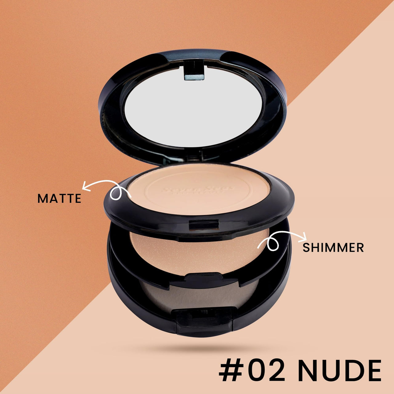 Seven Seas Make-Over Oil Control Compact Powder for Women (02 Nude, 43.4G)