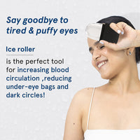 Be Bodywise Snail 96 Mucin Serum 100 ml & Silicone Ice Roller 1U | For Deep Hydration & Boosts Blood Circulation, Reduces Puffiness, Redness & Under Eye Bags | With 96% Snail Mucin & Aloe Vera Extract