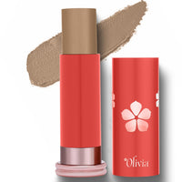 Olivia SkinSync Make Up Stick Foundation With SPF 25 - Lightweight, Full Coverage, Natural Finish, Waterproof & Sweatproof Face Makeup - 15g | Shade 08 Dusted Mocha