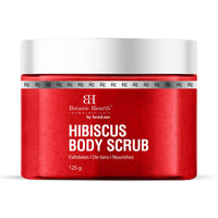 Botanic Hearth Hibiscus Body Scrub | Exfoliating & Hydrating Scrub for Glowing, Smooth Skin | Infused with Natural Botanicals & Essential Oils | For All Skin Types | 125g