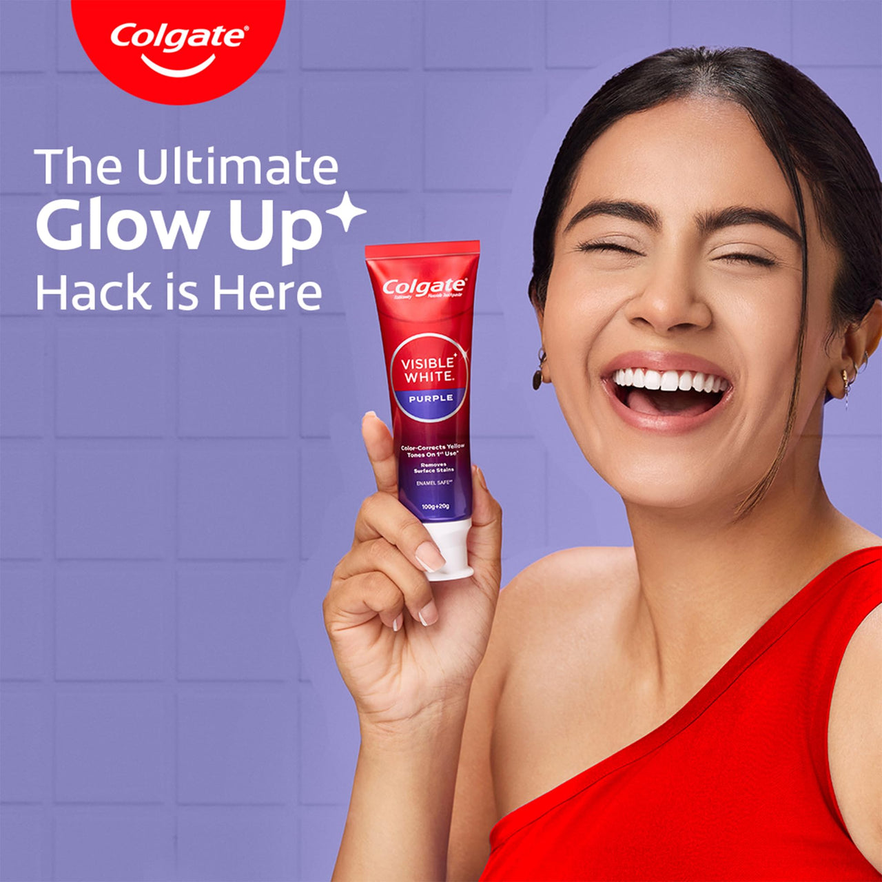 Colgate Visible White Purple Visible White Purple 200+40g 240 gm Tube