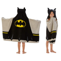 Batman Kids Bath/Pool/Beach Super Soft Cotton Terry Hooded Towel Wrap, 24