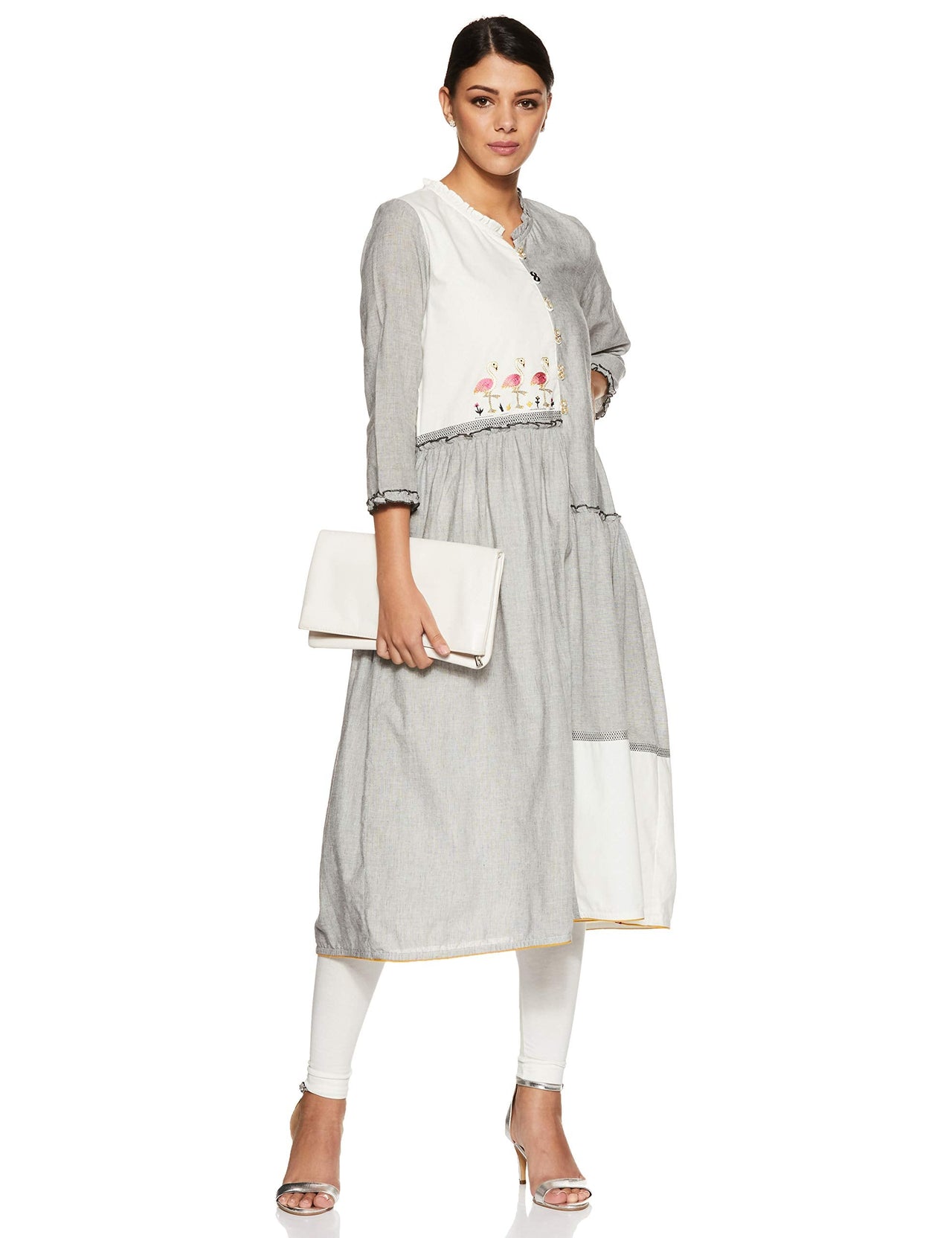BIBA Women's  Cotton A-Line Kurta