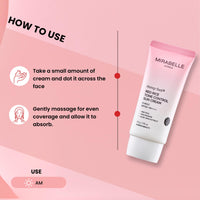 Mirabelle Korea Hong Ssal Red Rice Tone Control Sun Cream SPF 50+ PA++++ | Lightweight & Hydrating | No White Cast | In-Vivo Tested | Korean Skincare | For Men & Women | For All Skin Types | 50g