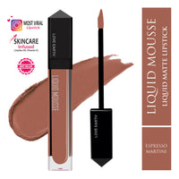 Love Earth Liquid Mousse Lipstick - Espresso Martini Matte Finish | Lightweight, Non-Sticky, Non-Drying,Transferproof, Waterproof | Lasts Up To 12 Hours With Vitamin E And Jojoba Oil - 6Ml