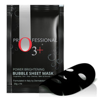 O3+ Power Brightening Bubble Sheet Mask for Deep cleansing and glowing skin (30gm & O3+ Facialist Vitamin C Cellulose sheet Mask for pigmentation and uneven skin (30g) Combo