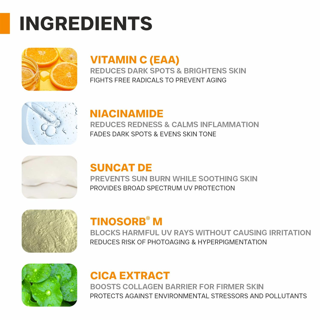 DERMATOUCH Niacinamide 2% Vitamin C Sunscreen for glowing skin | SPF 50+ PA ++++ | Quick Absorbing | Zero White Cast | 50g