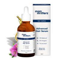 Man Matters Advanced Hair Growth Serum | With 23% Actives | Redensyl, Anagain, Aminexil, Rosemary Oil | Promotes Hair Growth, Increases Hair Density & Thickens Hair | Paraben & Sulfate Free | 50ml