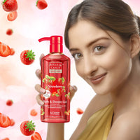 Bryan & Candy Shower Gel with Aloe Vera. Gentle, Moisturizing Body Wash for Soft, Supple Skin (Strawberry Shower Gel, 500ml)