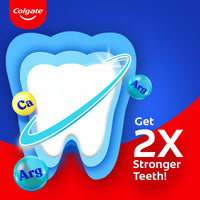 Colgate Strong Teeth Toothpaste, 800g (200g*4), India's No: 1 Toothpaste Brand, Calcium-boost Tooth Paste for 2X Stronger Teeth, Whitens Teeth, Fresh Breath & Prevents Cavities (Combo Pack Offer)