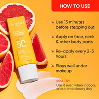 DOT & KEY Vitamin C + E Super Bright Sunscreen Spf 50 |Water-Light,UVA/UVB & Blue Light Protection|For Even Toned & Glowing Skin|With Liquid Spf 50+++| No White Cast| For All Skin Types| 50G,Pack Of 1