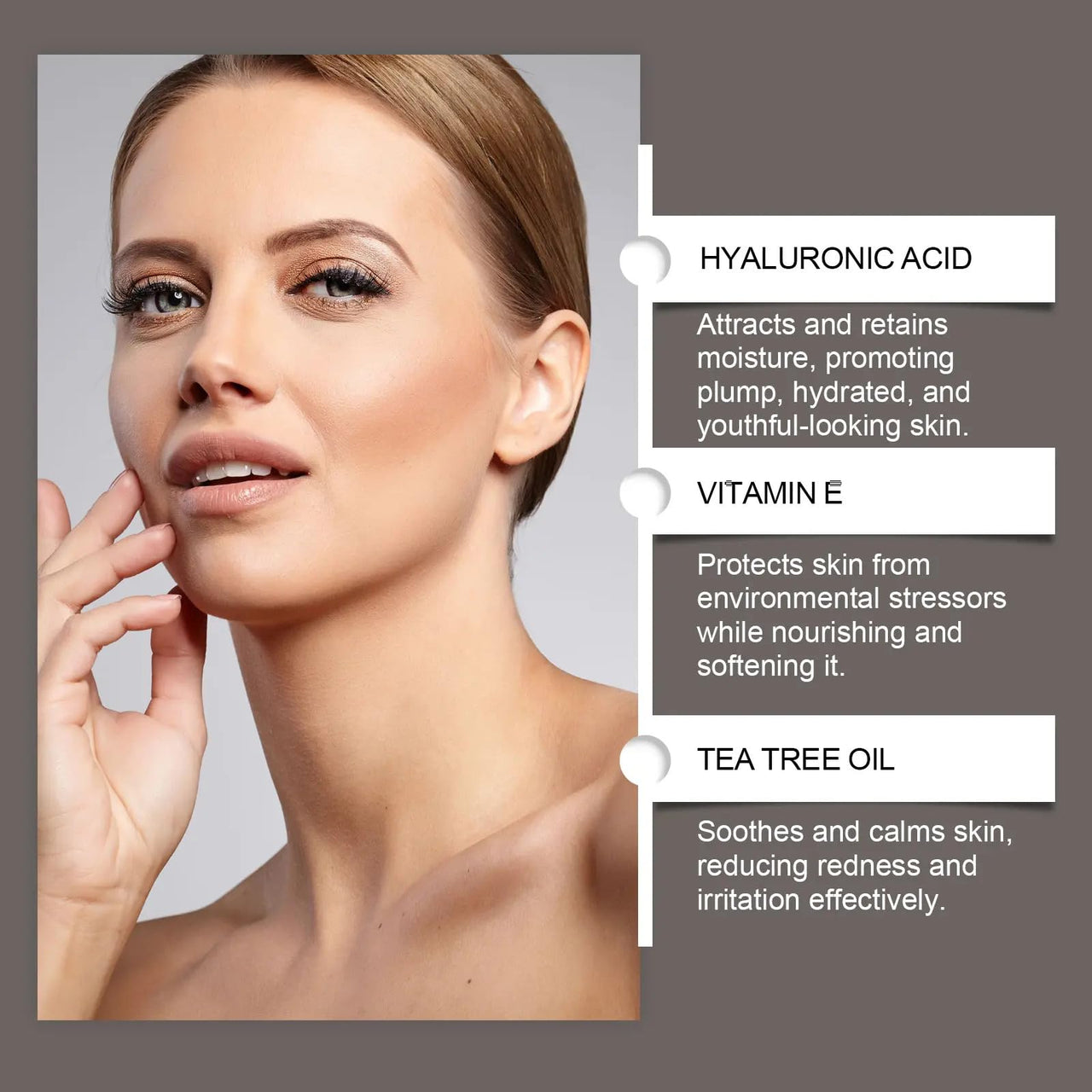 HOYGI Hydrating Face & Body Cream, 50g/1.76oz - with Hyaluronic Acid, Tea Tree Oil, Vitamin E & Honey - Nourishing, Anti-Wrinkle, for All Skin Types - Brightens Complexion, Cream for Face