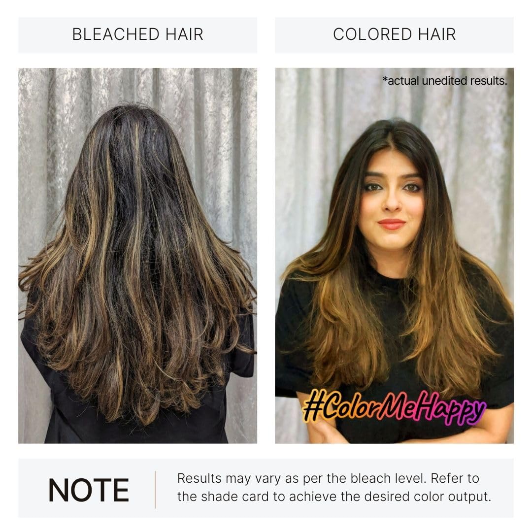 2.Oh! Italian- Golden Glaze Hair Color DIY Kit | Semi Permanent Hair Color + Hair Bleach for Hair Color | Hair Highlights for Women & Men | Hair Bleach with Plex & Argan oil| Lightening Kit