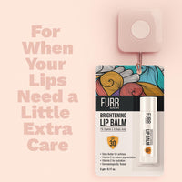 FURR 1% Vitamin C & Kojic Acid Brightening Lip Balm with SPF 30 | Heals, Hydrates & Softens | Reduces Pigmentation | Almond Oil, Shea Butter, Vitamin E Infused | Lip Balm for Soft Glossy Lips | Unisex