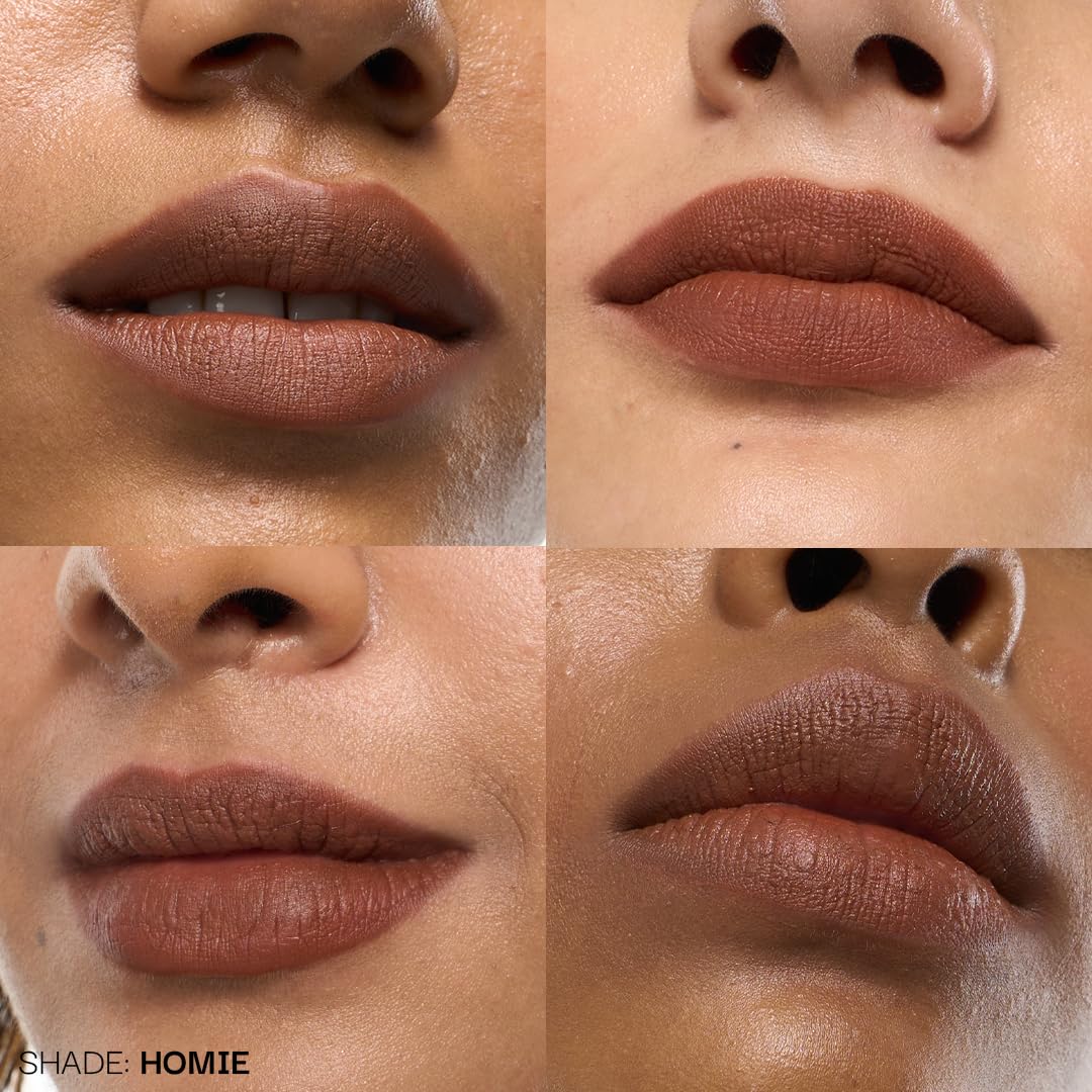 FAE Beauty Modern Matte Lipstick | Comfortable Cushion Matte Formula | One Stroke Application | Longwear | Richly Pigmented (Shade Homie)