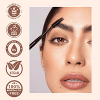 Lakyou Beauty Eyebrow Cake(Enhancer) | Comes With 4 Natural Shades And A Dual Side Brush one side angel and A Spoolie | Wterproof | 16g