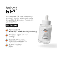 Minimalist Maleic Bond Repair Hair Care Gift Set | Hair Serum, Shampoo, Mask Trio