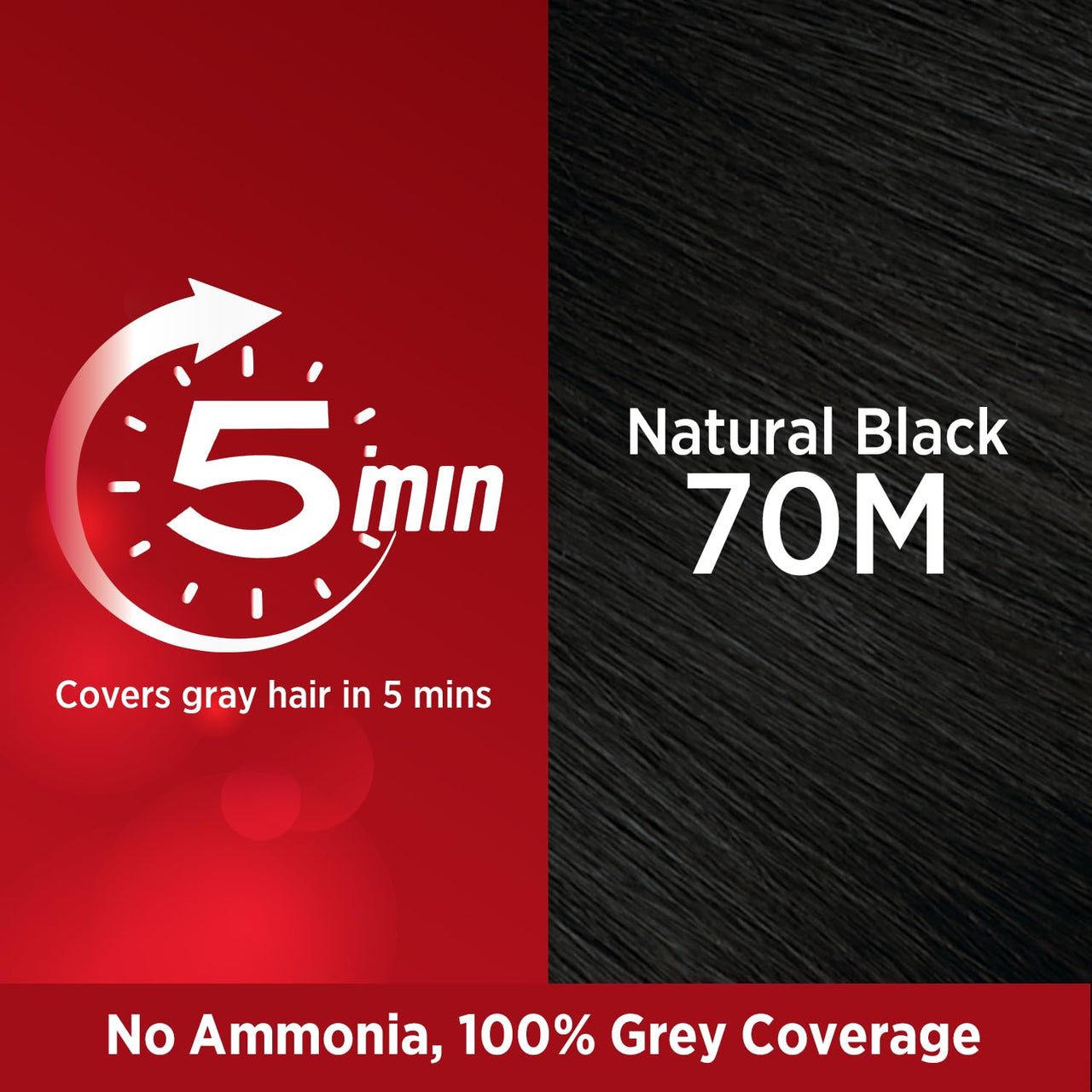 REVLON Top Speed Hair Color For Men - Natural Black 70M (with Outrageous Conditioner 190 ml) (3S10978E16463170)