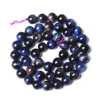 12mm 32PCS Purple Tiger Eye Galaxy Stone Beads Spacer Loose Beads for Jewelry Making DIY Bracelet 1 Strand 15 inches Energy Crystal Healing Power Purple Galaxy Tiger Eye Stone 12mm