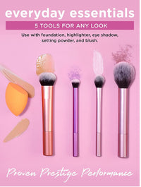 URBANMAC Artist Essentials Complete Face Makeup Brush Set for Makeup Artist Inspired Looks, 5 Count (Pack of 1) MULTICOLOR