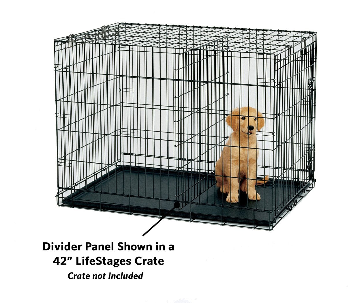 MidWest Homes for Pets Divider Panel Fits Models 1324TD, 1524 and 1524DD Black Models 1524, 1524DD, 1924