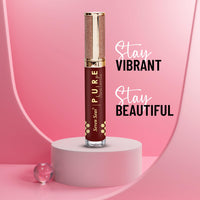 Seven Seas Pure Liquid Lipstick, Matte Finish, Purple (Chestnut Rose 2, 7ml)