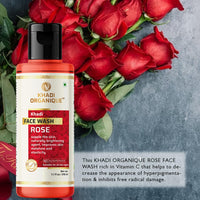Khadi Organique Rose Natural Face Wash Pack Of 3