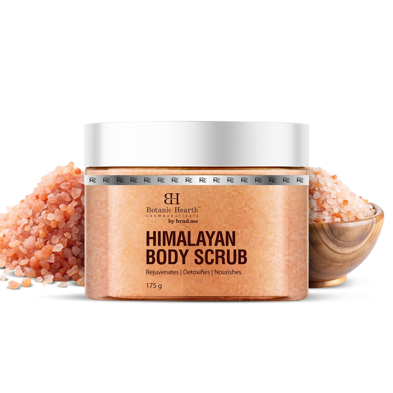 Botanic Hearth Himalayan Salt Body Scrub – Advanced Exfoliating & Hydrating Scrub for Radiant Skin | Deep Cleansing, Moisturizing – 175g