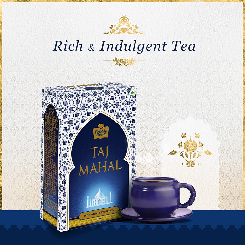 Taj Mahal Tea with Long Leaves, 1kg, Black tea, Powder