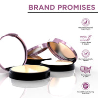 Orgatre MoodBliss Compact Powder for Women 9gm - Matte Finish, Oil Control, Long-Lasting, Lightweight & Buildable for Oily & Dry Skin (Sand Beige)