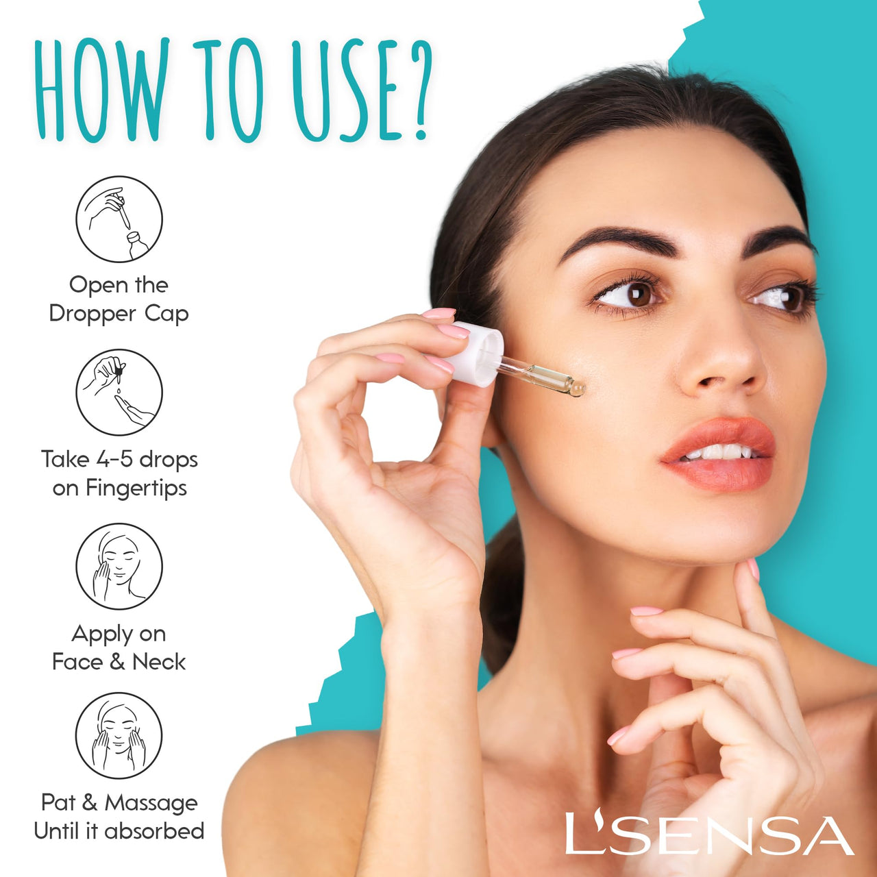 L'SENSA 2% Hyaluronic Serum | Face Serum | Visibly Plump Skin, Intense Hydration, Anti-Wrinkle, Repair skin Barrier| For All Skin Types | 10 ML.