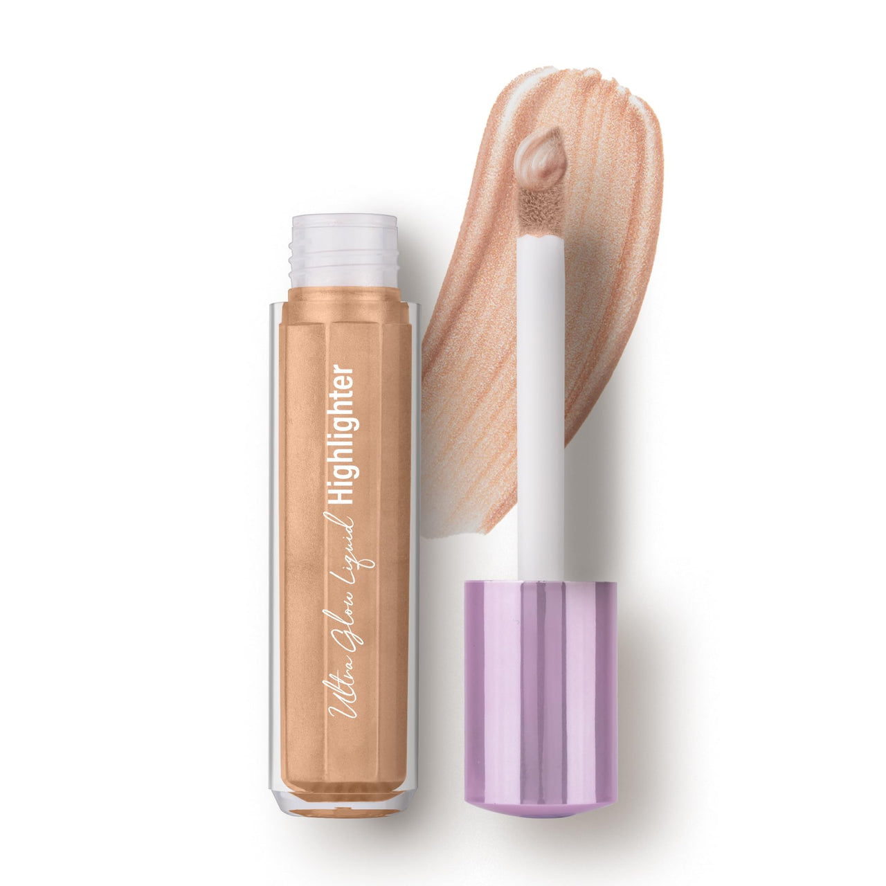 Hilary Rhoda Ultra Glow Liquid Highlighter | Illuminating & Glitter Liquid Highlighter | Dewy Finish | Cruelty-Free & Vegan | Luminescent Finish | Weightless -3.8g (Ultra Champagne - Shade 03)