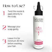 Nourish Mantra Cosmic Sutra Hair Oil for Hair Growth & Hair Fall Control – 73% Olive Oil Ayurvedic Herbal Blend with Bhringraj, Amla, Moringa, Coconut & Argan – 100ml