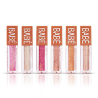 Seven Seas Babe Glittery Lip Gloss Long Lasting Water & Smudge Proof With High Shine Lip Color For Glossy Look Lightweight Non Sticky Lip shiner For Moisturizing Lips (Pink,Silver,Hot Pink,Rose,Bronze,Penny)Pack of 6