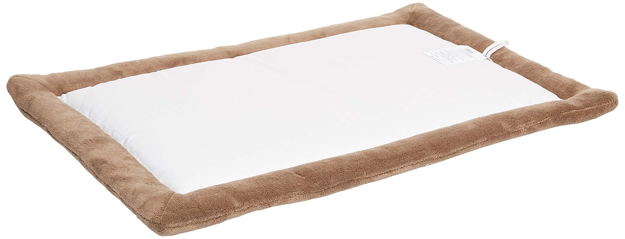 MidWest Homes for Pets Deluxe Micro Terry Pet Bed, Dog Bed & Crate Mat, Taupe, 30-Inch, 29.0" L x 21.0" W x 1.2" Th 29.0"L x 21.0"W x 1.2"Th